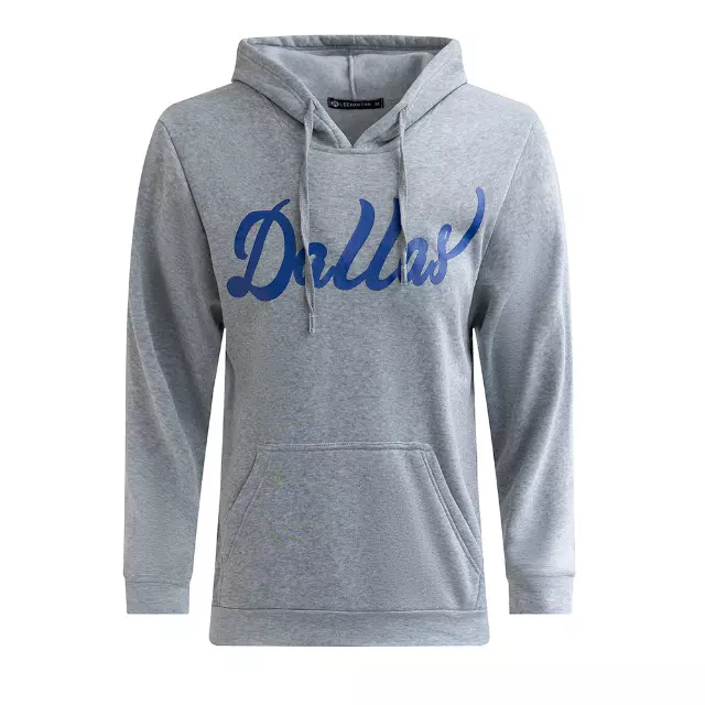 Men’s Pullover Fleece Hoodie with Drawcords and Kangaroo Pockets – Dallas - Style #MFJ172-6 -$8.50/Unit - 24 PCS/CS - PLEASE SEE DESCRIPTION — Light Grey