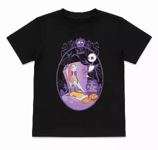 YOUTH GIRLS DISNEY NIGHTMARE BEFORE CHRISTMAS T-SHIRT BLACK