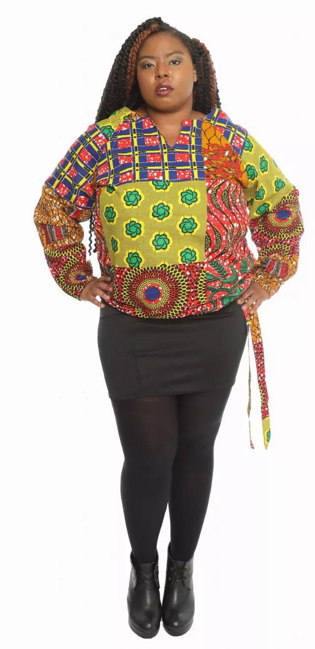 7257 -Ankara Top (3/pk) Free Size - ON SALE - $7.50 Each — FREE / Print-287