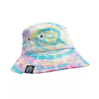 HIGH TIDE TIE DYE PASTEL BUCKET HAT