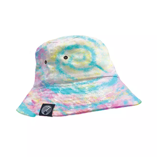 HIGH TIDE TIE DYE PASTEL BUCKET HAT