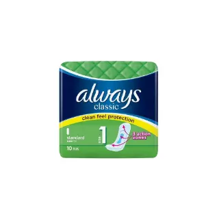 ALWAYS HYGIENIC CLASSIC STANDARD 10 PK / CASE PACK 24