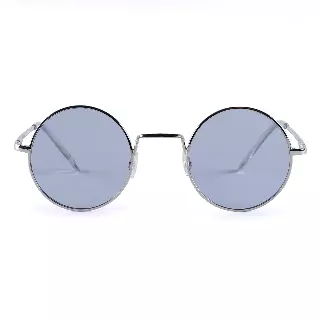 Retro Round Metal Sunglasses with Lightweight Frames J10508-Light