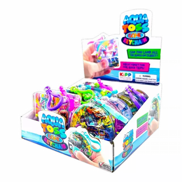 Aqua Ring Water Toss Game Keychain - 12 Pieces Per Retail Ready Display 26310