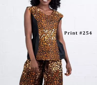 7236- ON SALE!! Sleeveless Top with Smocking Waist (3pcs PRE-PACK) ($5 Each) — One Size / Print-254