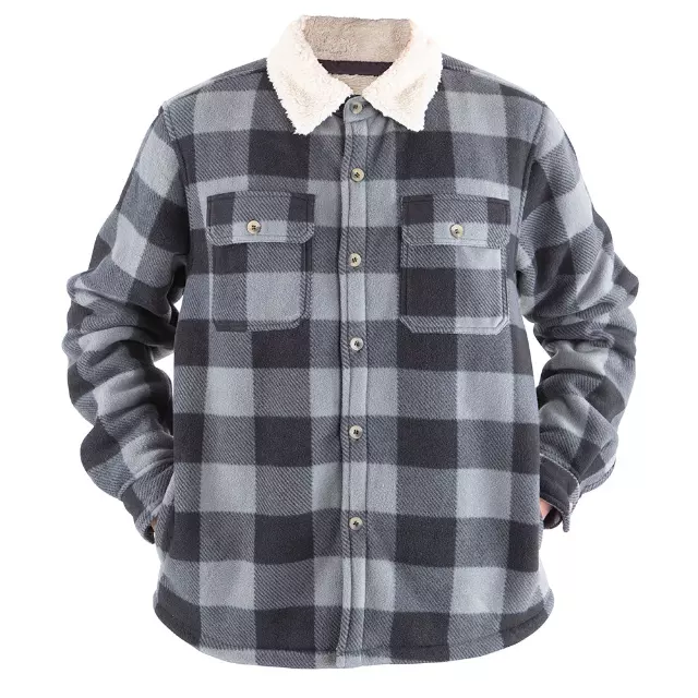 Men’s Plaid Heavy Weight Shacket - Style #MFJ506 - $15.00/Unit - 12PCS/CS - PLEASE SEE DESCRIPTION — Grean Plaid