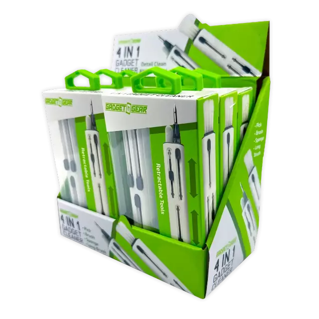 Tech Cleaner 4 in 1 Tool - 6 Pieces Per Retail Ready Display 25944