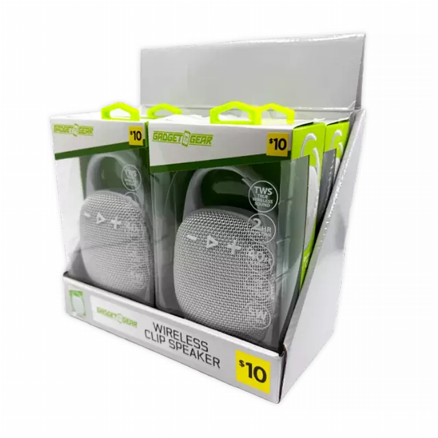 Wireless Clip Speaker - 4 Pieces Per Retail Ready Display 41858