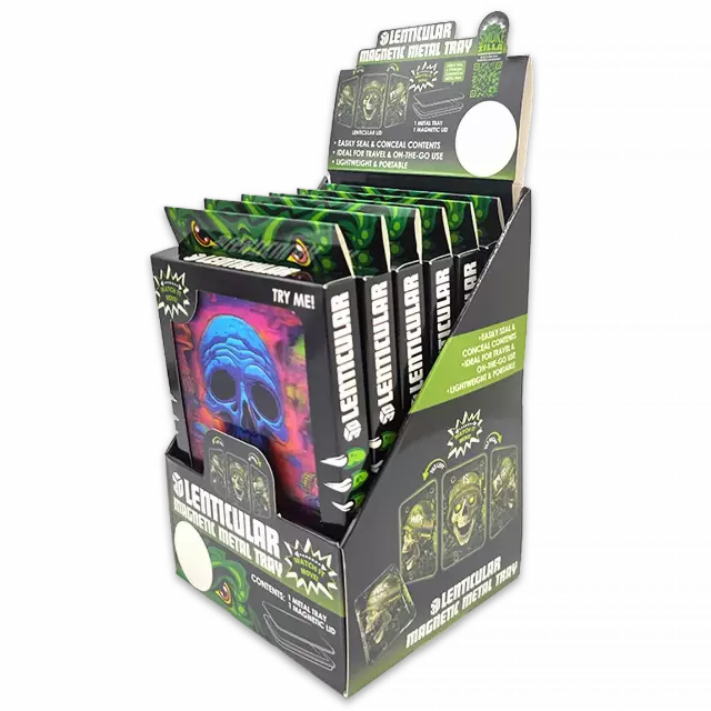 Roll Tray with Lenticular Magnetic Cover - 6 Pieces Per Retail Ready Display 24205