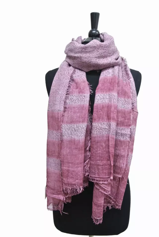 IN303B Stripes Scarf — Pink