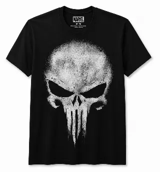 MARVEL PUNISHER T-SHIRT BLACK