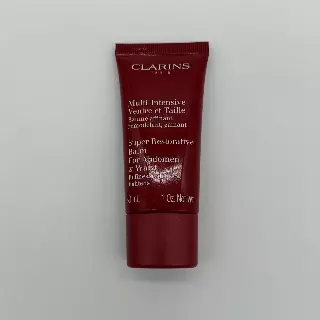 WHOLESALE CLARINS SUPER RESTORATIVE BALM FOR ABDOMEN & WAIST TRAVEL SIZE 1 OZ - 50 PIECE LOT
