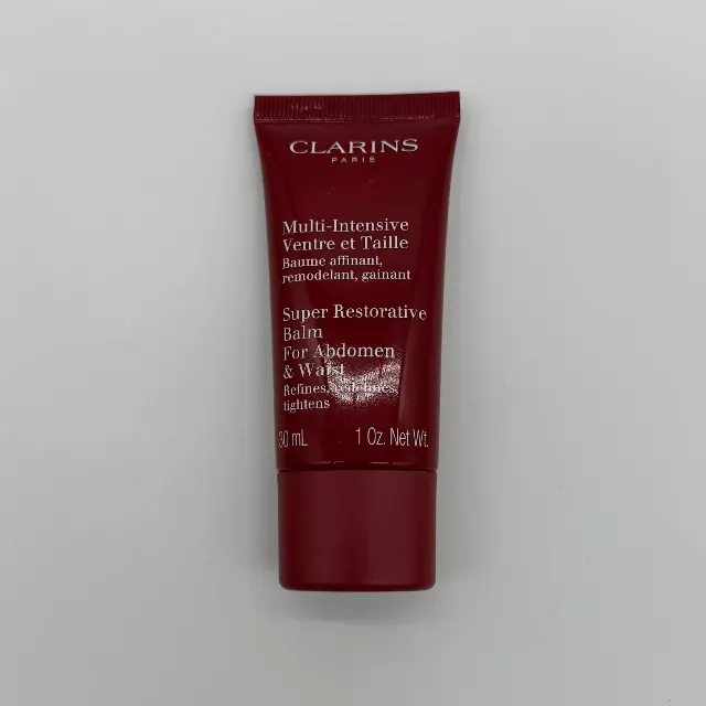 WHOLESALE CLARINS SUPER RESTORATIVE BALM FOR ABDOMEN & WAIST TRAVEL SIZE 1 OZ - 50 PIECE LOT