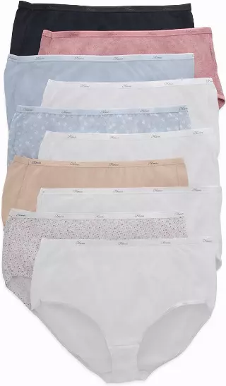 #0W-H-PW40EG Hanes Women’s Classic Cotton Brief Underwear (Size 9) – $5.00 per 10 pair pack (6 Packs)