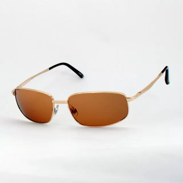 Men’s Rectangular Polarized Metal Sunglasses with Slim Lightweight Frame SS8071-PL