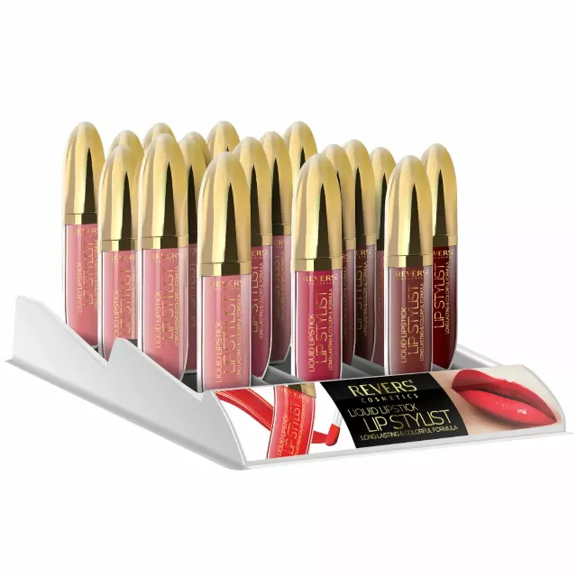 Revers Cosmetics Lip Stylist Lip Gloss - Wholesale Display 12 Units (RELISTGLOSS)