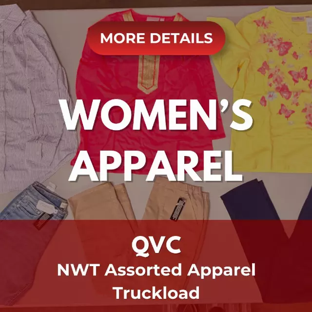 QVC APPAREL TRUCKLOAD#12 | Assorted Women's Apparel | NWT | 8930 (26 pallets) Pieces | TRUCKLOAD #PA-695