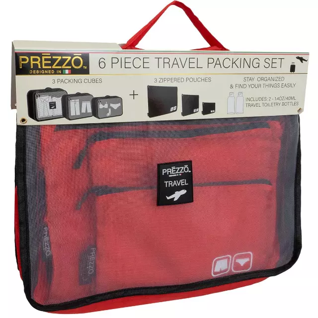 Prezzo Travel Packing Set 6 Piece — 030-RED · SKU PRP1763-030-RED