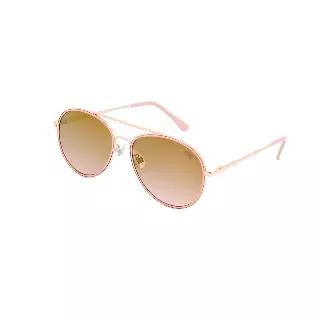 Classic Metal Aviator Sunglasses with Mirrored Teardrop Lenses and Inner Rim Detail SS10121