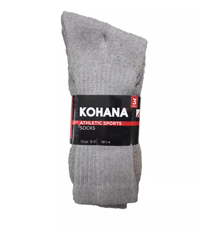 Socks - 10-13 Grey Crew Socks - 202G-3