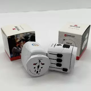 Skross World Adapter Pro Universal Travel Power Adapter Lot of 2 White