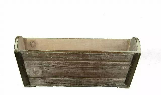 WB1237 – 11” x 5” Rectangular antique wash wood box (3.5” deep) W/L-“each” Min 12- case pk 48