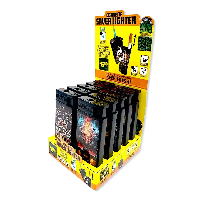 Torch Lighter Cigarette Saver - 10 Pieces Per Retail Ready Display 41856
