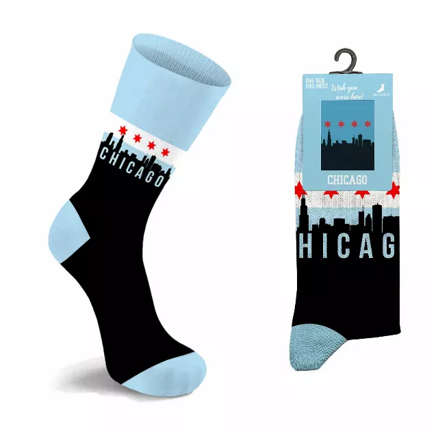 Unisex City Crew Socks – Soft Cotton Blend Everyday Wear — Chicago