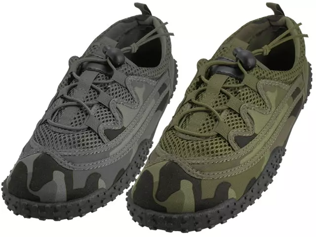 M1165 - Wholesale Men's "Wave" Camouflage Lace Up Outdoor Sport Quick Drying Water shoes