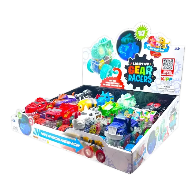 Friction Toy Car Light Up Assortment - 12 Pieces Per Retail Ready Display 25302
