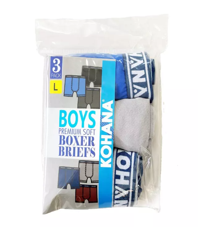 Boy's Polyester Boxer Briefs - 3pk Asst Colors - 91811 — 91811 / MEDIUM / 755695195509