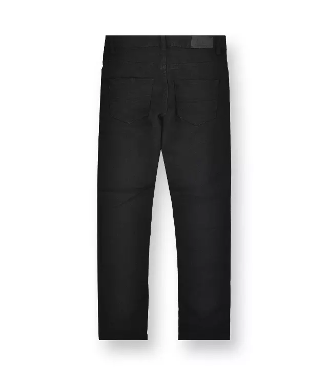 Boys' Faded Skinny Jeans #304 Black — Black / 4-5-6-7