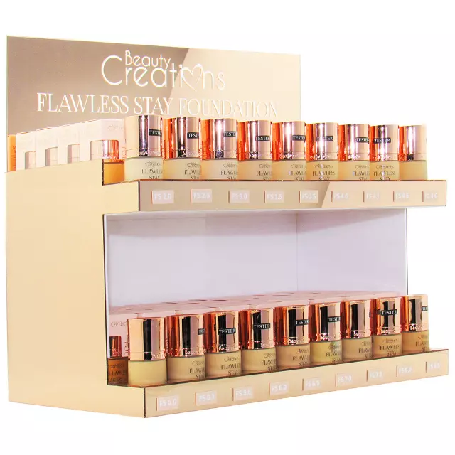 Beauty Creations Flawless Foundations Mixed In 18 Colors - Wholesale Display 108 Units + 18 Tester (FS18-B)