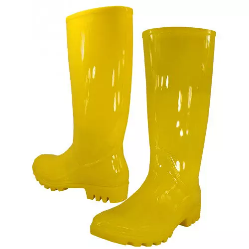 RB-010 - Women's "Easy USA" 13½ Inches Super Soft Rubber Rain Boots — Yellow (RB-010-Y) / 6-11 Assorted