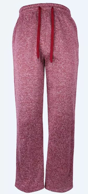 Men's Sweatpants with Drawstring- Plus Size Style #BT701X-$8.00/Unit - 24 PCS/CASE - PLEASE SEE DESCRIPTION — Marled Burgundy