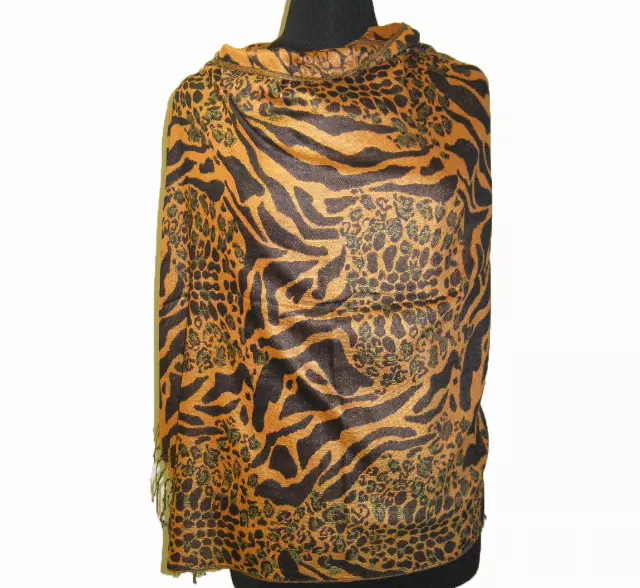 1906 Animal Print Pashmina