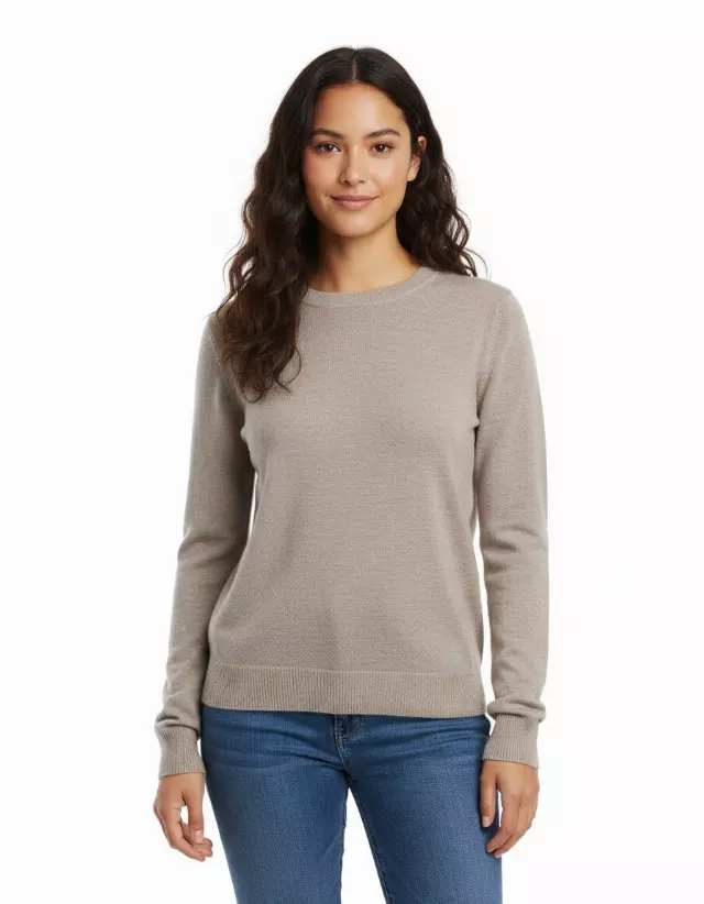 Crewneck Sweater — Taupe / S/M-L/XL