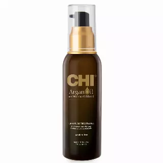 CHI Argan Oil Leave In Treatment, Argan Plus Moringa Oil, Lightweight Formula To Moisturize Dull & Damaged Hair, Sulfate & Paraben-Free, 3 Oz
