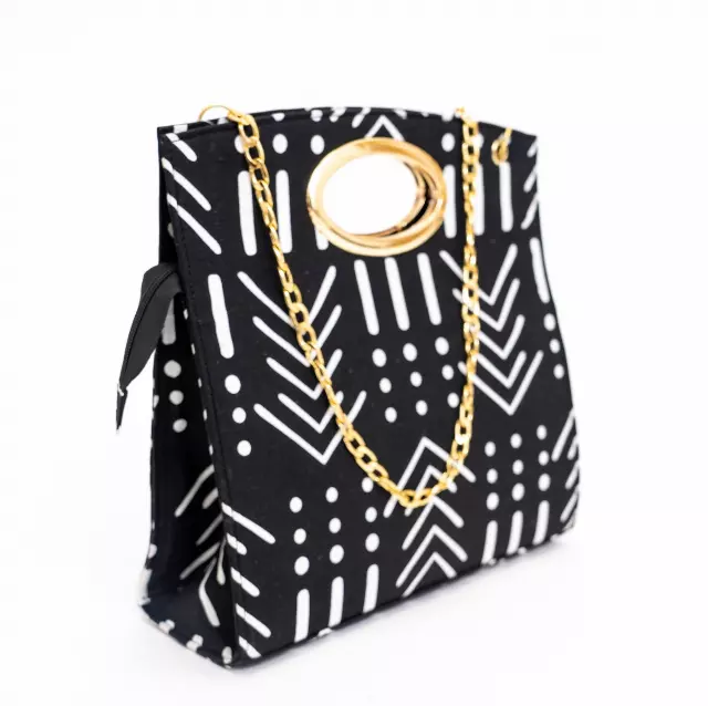 1006 - Clutch Purse With Zipper and Crossbody Gold Chain (3/pk) - Free Size - $20.00 Each - NEW PRINTS ADDED! — Free Size / 617B