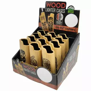 Wood Lighter Case - 12 Pieces Per Retail Ready Display 23223