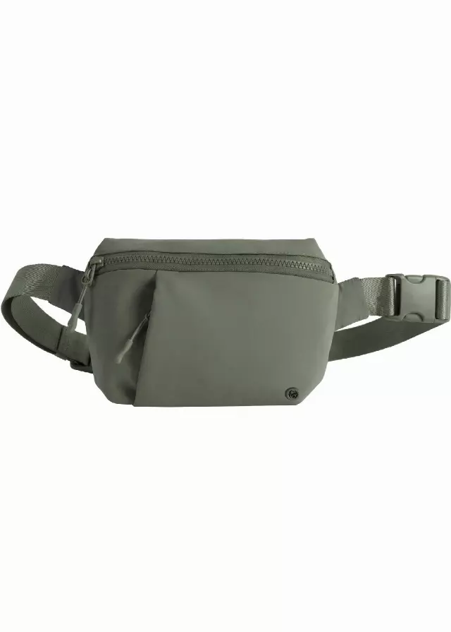 Joan & David Sport Nylon Passport Front Pocket Belt Bag — 104-SAGE