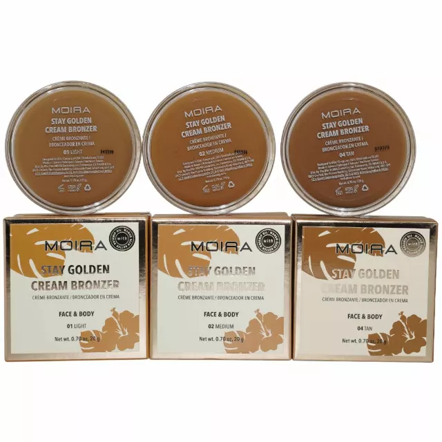 Moira Beauty Stay Golden Cream Bronzer Assorted - Wholesale 6 Units (SCB001-004)