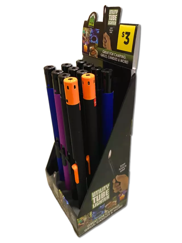 Utility Tube Lighter - 12 Pieces Per Retail Ready Display 40861