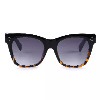 Vintage-Inspired Cat Eye Sunglasses with Triple Stud Detail P10902