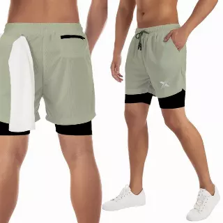 Men's Essential Lightweight Liner Running Shorts — Sandstorm / 2XL
