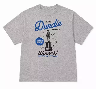 THE OFFICE DUNDIE AWARDS T-SHIRT HTR GREY