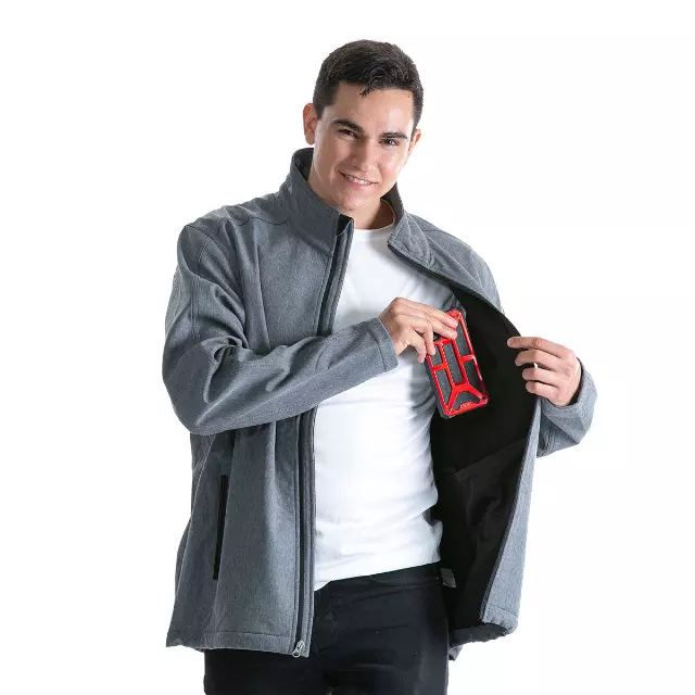Men's Jacket- Style #MFJ154- $16.50/Unit MINIMUM 12 PCS- PLEASE SEE DESCRIPTION - S-3XL — Pearl Grey