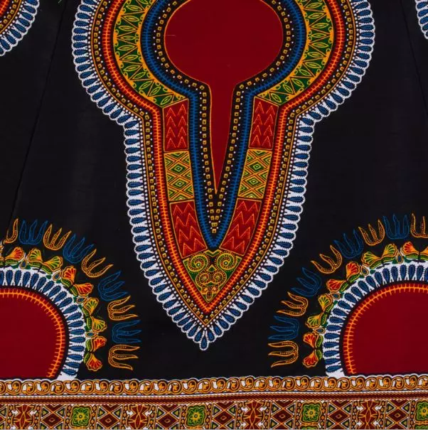214 - Off-shoulder Dashiki Dress - ON SALE - $10.00 Each (3 pcs per pack) — Free Size / Black Maroon