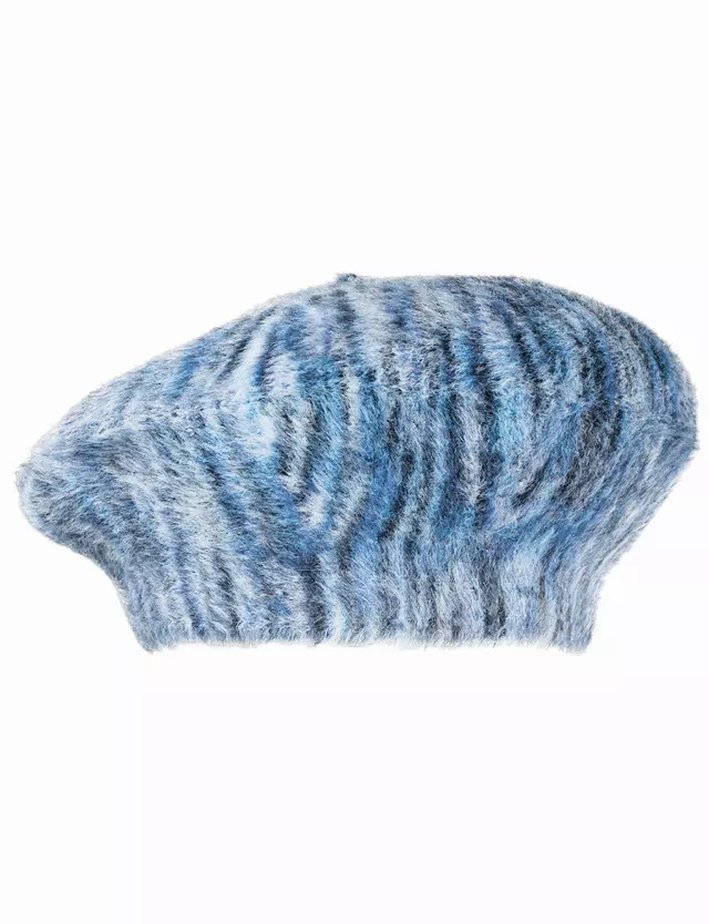 Adrienne Vittadini Abstract Print Beret — BLUE