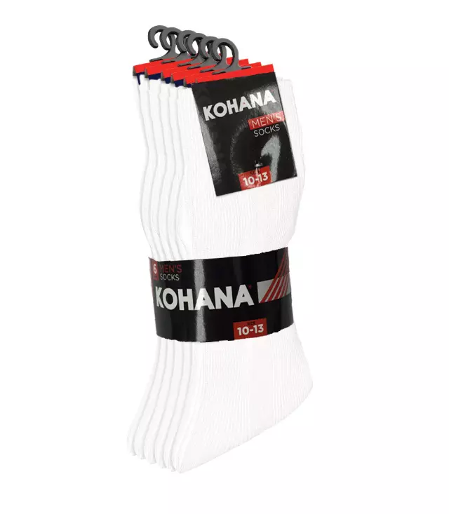 Socks - 5-7 1/2 White Dress Socks - 96210 (5 DZ Minimum)